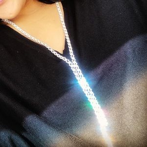 Geometric Lariat Necklace